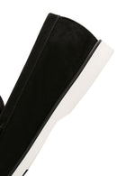 Erkek Siyah Nubuk Deri Casual Loafer | Derimod Erkek Siyah Nubuk Deri Casual Loafer | Derimod