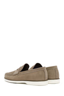 Erkek Vizon Nubuk Deri Casual Loafer | Derimod Erkek Vizon Nubuk Deri Casual Loafer | Derimod