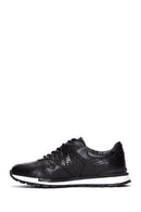 Men's Black Lace-Up Leather Casual Sneaker | Derimod Men's Black Lace-Up Leather Casual Sneaker | Derimod