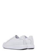 Men's White Lace-up Leather Sneaker | Derimod Men's White Lace-up Leather Sneaker | Derimod