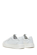 Erkek Beyaz Bağcıklı Deri Sneaker | Derimod Erkek Beyaz Bağcıklı Deri Sneaker | Derimod