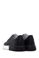 Erkek Siyah Kalın Tabanlı Deri Sneaker | Derimod Erkek Siyah Kalın Tabanlı Deri Sneaker | Derimod
