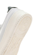 Men's White Thick Sole Lace Up Leather Sneaker | Derimod Men's White Thick Sole Lace Up Leather Sneaker | Derimod