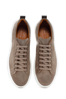 Erkek Vizon Süet Deri Sneaker | Derimod Erkek Vizon Süet Deri Sneaker | Derimod