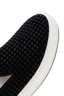 Erkek Siyah Kalın Tabanlı Örgü Deri Casual Loafer | Derimod Erkek Siyah Kalın Tabanlı Örgü Deri Casual Loafer | Derimod