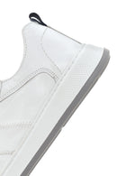 Erkek Beyaz Bağcıklı Deri Sneaker | Derimod Erkek Beyaz Bağcıklı Deri Sneaker | Derimod