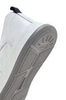 Erkek Beyaz Bağcıklı Deri Sneaker | Derimod Erkek Beyaz Bağcıklı Deri Sneaker | Derimod