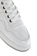 Erkek Beyaz Bağcıklı Deri Sneaker | Derimod Erkek Beyaz Bağcıklı Deri Sneaker | Derimod