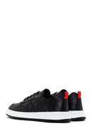 Erkek Siyah Bağcıklı Deri Sneaker | Derimod Erkek Siyah Bağcıklı Deri Sneaker | Derimod