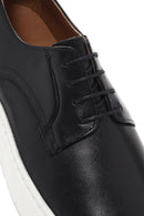 Men's Black Lace-up Leather Sneaker | Derimod Men's Black Lace-up Leather Sneaker | Derimod