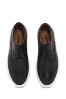 Men's Black Lace-up Leather Sneaker | Derimod Men's Black Lace-up Leather Sneaker | Derimod