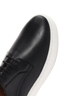 Men's Black Lace-up Leather Sneaker | Derimod Men's Black Lace-up Leather Sneaker | Derimod
