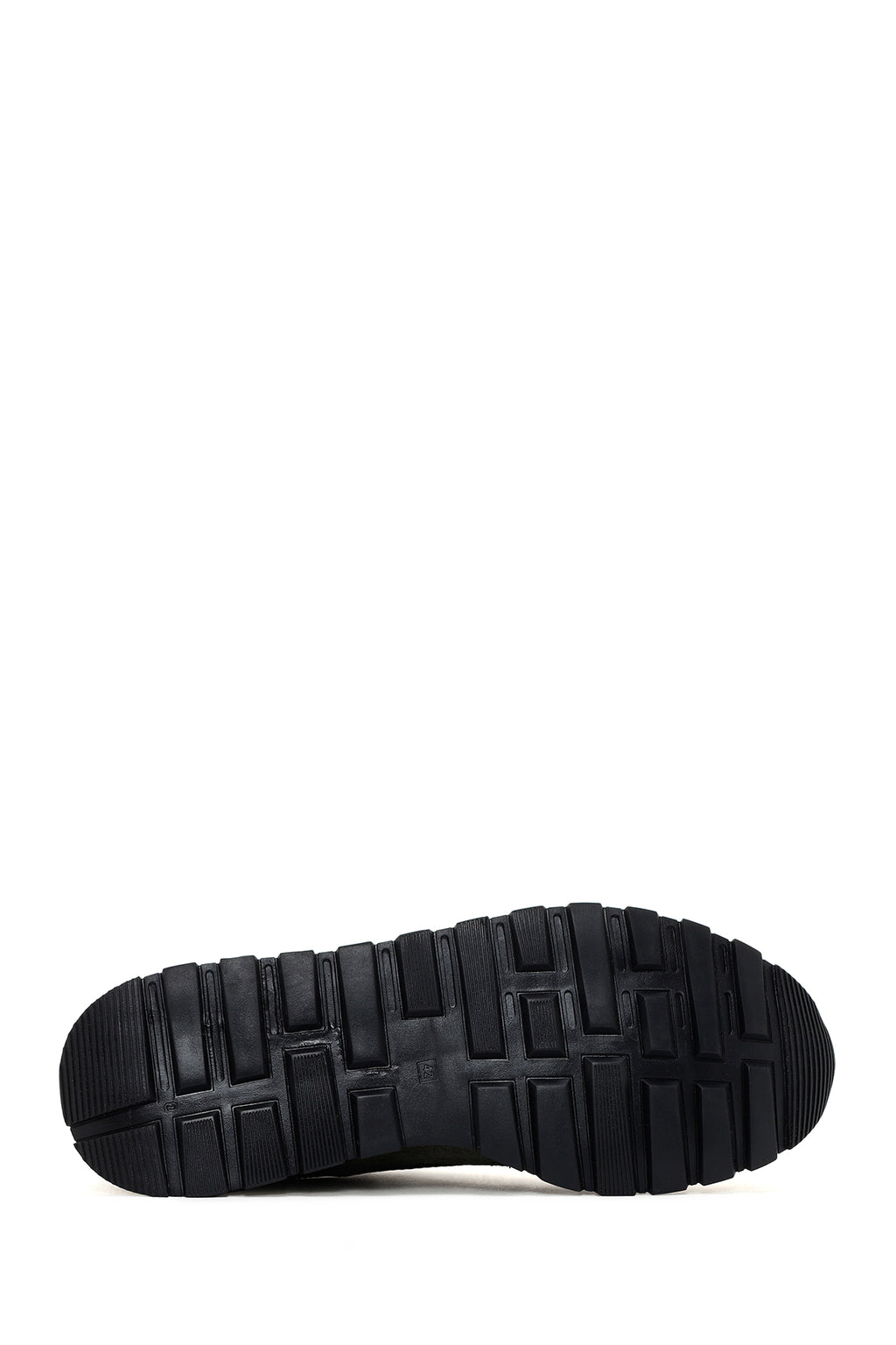 Erkek Haki Bağcıklı Deri Sneaker