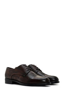 Men's Brown Laced Leather Classic Shoes | Derimod Men's Brown Laced Leather Classic Shoes | Derimod