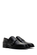Men's Black Leather Monk Shoes | Derimod Men's Black Leather Monk Shoes | Derimod