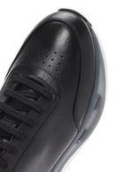 Men's Black Thick Sole Lace Up Leather Sneaker | Derimod Men's Black Thick Sole Lace Up Leather Sneaker | Derimod