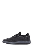 Erkek Siyah Bağcıklı Deri Sneaker | Derimod Erkek Siyah Bağcıklı Deri Sneaker | Derimod