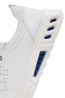 Men's White Lace-up Leather Sneaker | Derimod Men's White Lace-up Leather Sneaker | Derimod