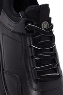 Men's Black Lace-up Leather Sneaker | Derimod Men's Black Lace-up Leather Sneaker | Derimod