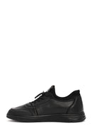 Erkek Siyah Bağcıklı Deri Sneaker | Derimod Erkek Siyah Bağcıklı Deri Sneaker | Derimod