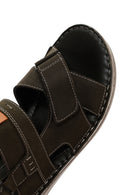 Men's Khaki Leather Sandals | Derimod Men's Khaki Leather Sandals | Derimod