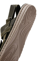 Men's Khaki Leather Sandals | Derimod Men's Khaki Leather Sandals | Derimod