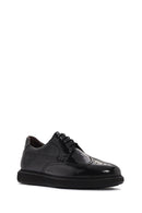 Men's Black Lace-up Leather Casual Shoes | Derimod Men's Black Lace-up Leather Casual Shoes | Derimod