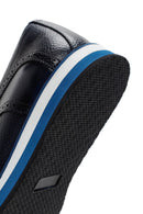 Erkek Lacivert Bağcıklı Deri Casual Ayakkabı | Derimod Erkek Lacivert Bağcıklı Deri Casual Ayakkabı | Derimod