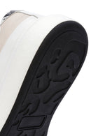 Men's White Lace-up Leather Sneaker | Derimod Men's White Lace-up Leather Sneaker | Derimod