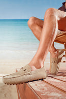 Derimod Fly Erkek Bej Süet Deri Loafer | Derimod Derimod Fly Erkek Bej Süet Deri Loafer | Derimod