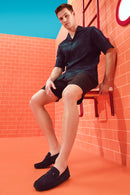 Derimod Fly Erkek Lacivert Süet Deri Loafer | Derimod Derimod Fly Erkek Lacivert Süet Deri Loafer | Derimod