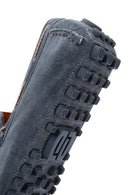 Erkek Mavi Süet Deri Casual Loafer | Derimod Erkek Mavi Süet Deri Casual Loafer | Derimod