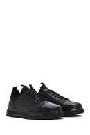 Men's Black Lace-up Leather Sneaker | Derimod Men's Black Lace-up Leather Sneaker | Derimod