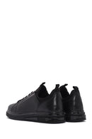 Erkek Siyah Bağcıklı Deri Sneaker | Derimod Erkek Siyah Bağcıklı Deri Sneaker | Derimod