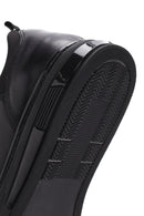 Erkek Siyah Bağcıklı Deri Sneaker | Derimod Erkek Siyah Bağcıklı Deri Sneaker | Derimod