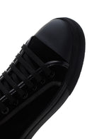 Erkek Siyah Bağcıklı Süet Deri Sneaker | Derimod Erkek Siyah Bağcıklı Süet Deri Sneaker | Derimod