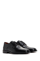 Men's Black Laced Leather Classic Shoes | Derimod Men's Black Laced Leather Classic Shoes | Derimod