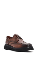 Men's Tan Lace-Up Leather Casual Shoes | Derimod Men's Tan Lace-Up Leather Casual Shoes | Derimod