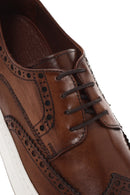 Men's Tan Lace-Up Leather Casual Shoes | Derimod Men's Tan Lace-Up Leather Casual Shoes | Derimod