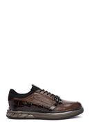 Erkek Kahverengi Bağcıklı Deri Casual Sneaker | Derimod Erkek Kahverengi Bağcıklı Deri Casual Sneaker | Derimod
