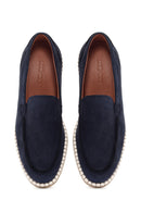 Erkek Lacivert Nubuk Deri Casual Loafer | Derimod Erkek Lacivert Nubuk Deri Casual Loafer | Derimod