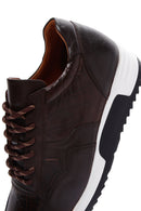 Men's Brown Lace-Up Leather Sneaker | Derimod Men's Brown Lace-Up Leather Sneaker | Derimod