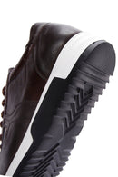 Men's Brown Lace-Up Leather Sneaker | Derimod Men's Brown Lace-Up Leather Sneaker | Derimod