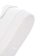 Men's White Lace-Up Leather Sneaker | Derimod Men's White Lace-Up Leather Sneaker | Derimod