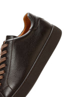 Men's Brown Lace-Up Leather Sneaker | Derimod Men's Brown Lace-Up Leather Sneaker | Derimod