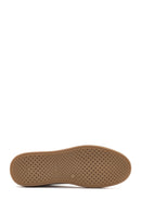 Erkek Beyaz Bağcıklı Deri Sneaker | Derimod Erkek Beyaz Bağcıklı Deri Sneaker | Derimod