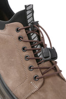 Men's Mink Lace-up Thick-Sole Leather Casual Sneaker | Derimod Men's Mink Lace-up Thick-Sole Leather Casual Sneaker | Derimod