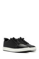 Men's Black Lace-up Leather Sneaker | Derimod Men's Black Lace-up Leather Sneaker | Derimod