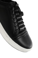 Men's Black Lace-up Leather Sneaker | Derimod Men's Black Lace-up Leather Sneaker | Derimod