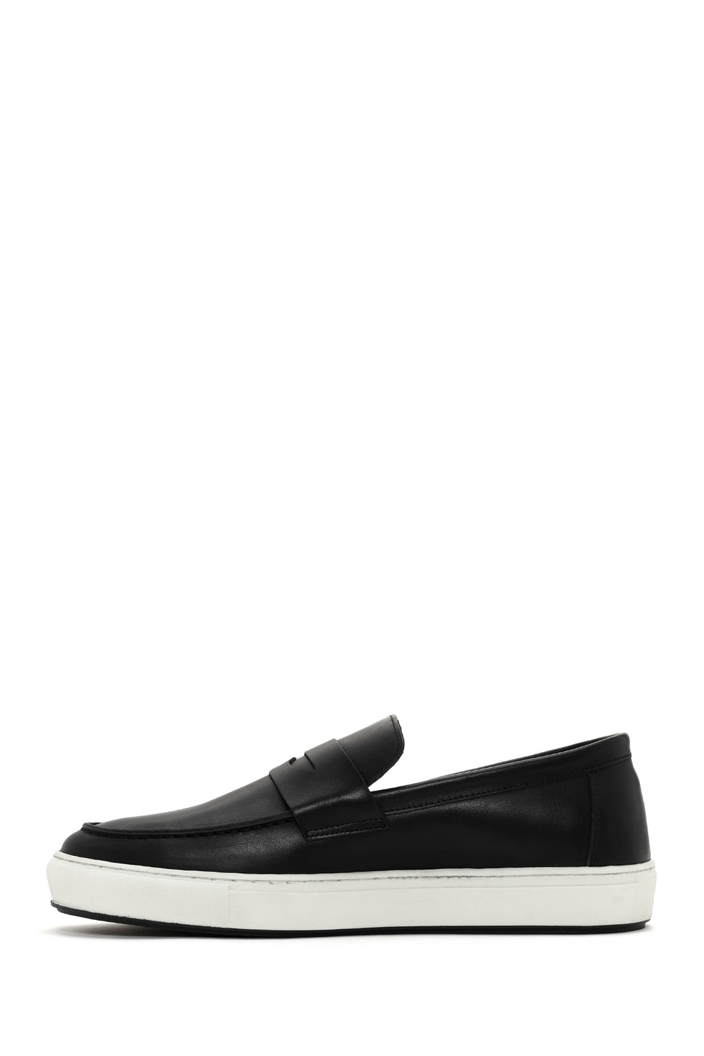 Erkek Siyah Deri Casual Loafer